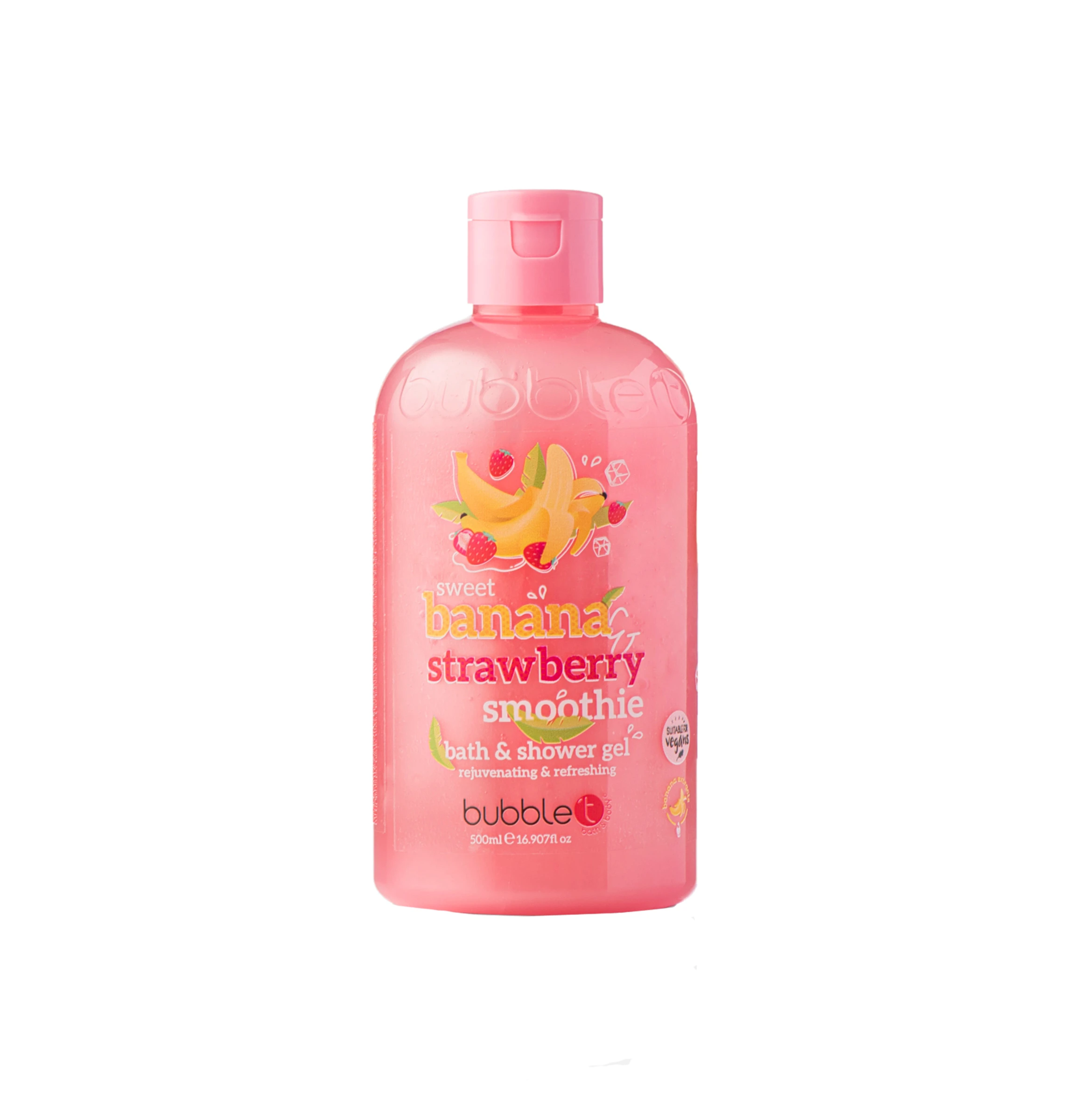Bubble T Smoothie Erdbeere & Banane Bade- Und Duschgel 1 Bubble T Smoothie Erdbeere & Banane Bade- Und Duschgel
