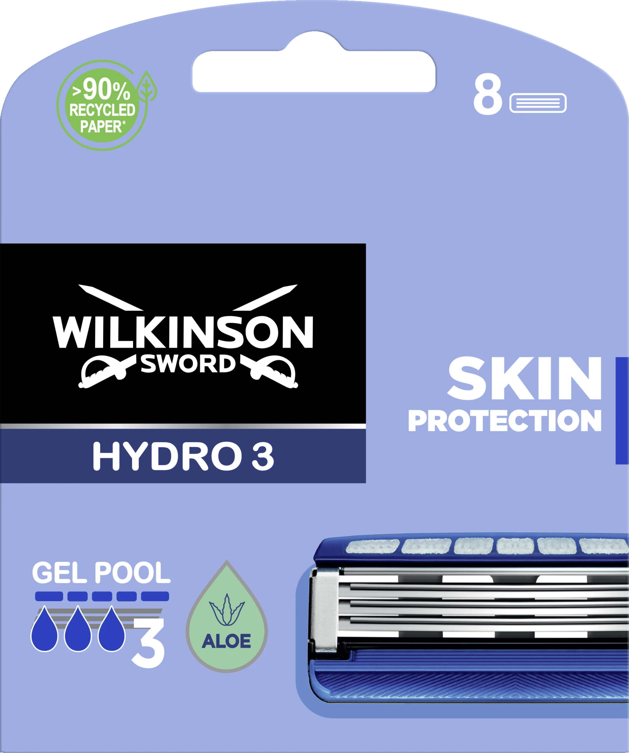 Wilkinson Sword Hydro 3 Skin Protection Rasierklingen 1 Wilkinson Sword Hydro 3 Skin Protection Rasierklingen