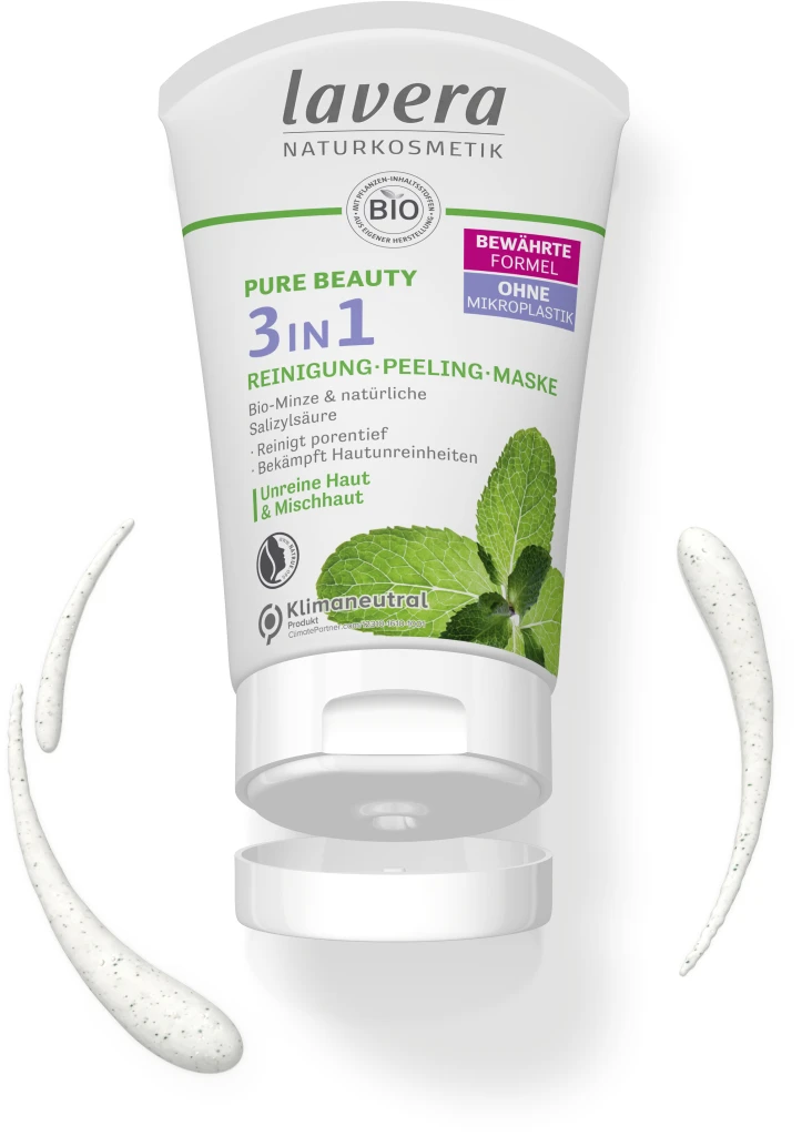 Lavera PURE BEAUTY 3in1 Reinigung - Peeling - Maske 3 Lavera PURE BEAUTY 3in1 Reinigung - Peeling - Maske – Bild 3