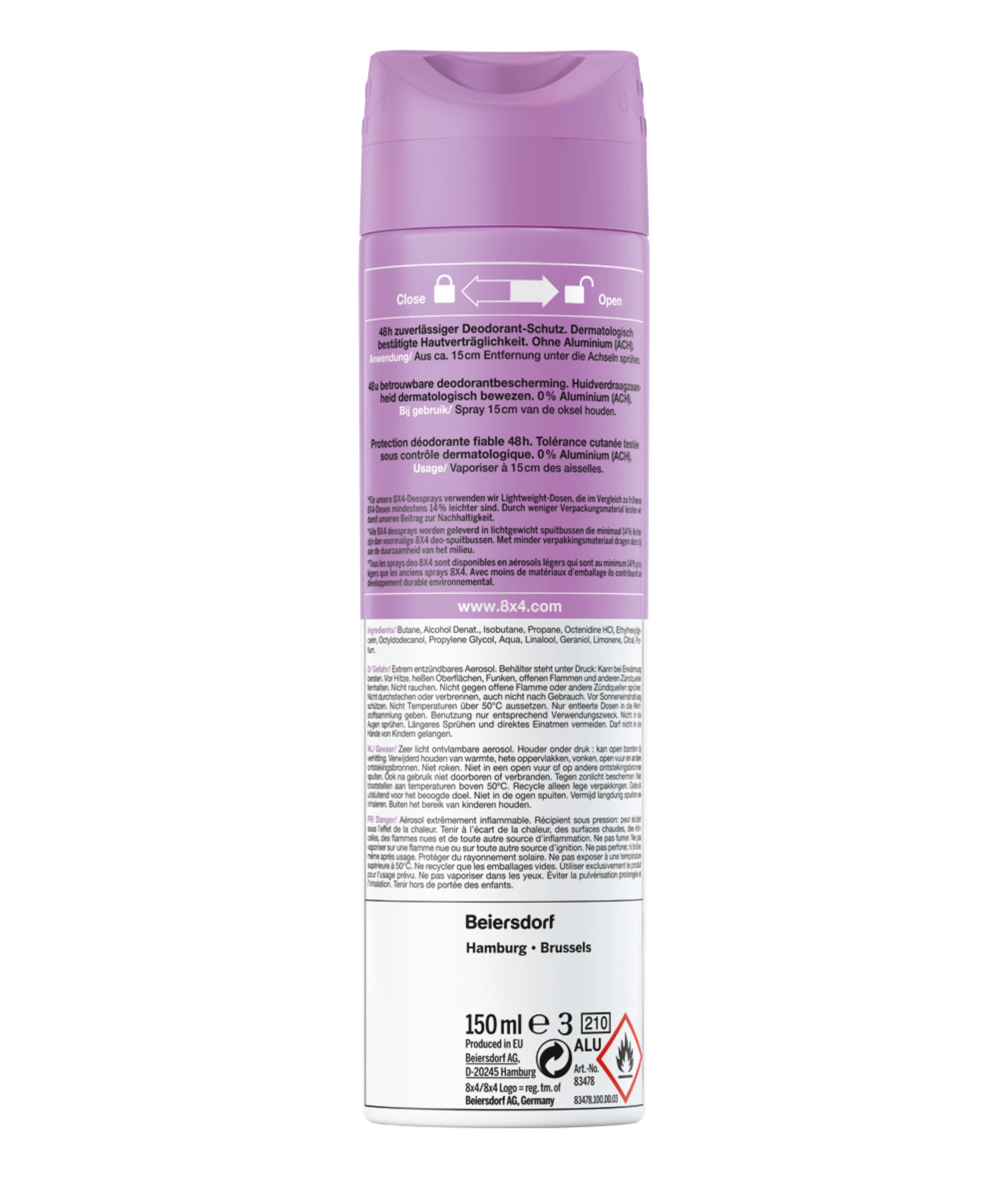 8x4 Deodorant Spray N°4 Vibrant Flower 2 8x4 Deodorant Spray N°4 Vibrant Flower – Bild 2
