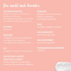 Puremetics 3in1 Dusch-Fluff Mandelmilch Mit Zuckerpeeling 7 Puremetics 3in1 Dusch-Fluff Mandelmilch Mit Zuckerpeeling -Satin Naturel Shop MAM 7371989 SHOP IMAGE 1.4