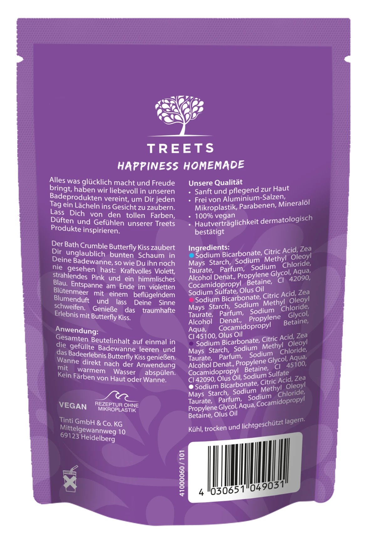 Treets Badezusatz Bath Crumble Butterfly Kiss 2 Treets Badezusatz Bath Crumble Butterfly Kiss – Bild 2