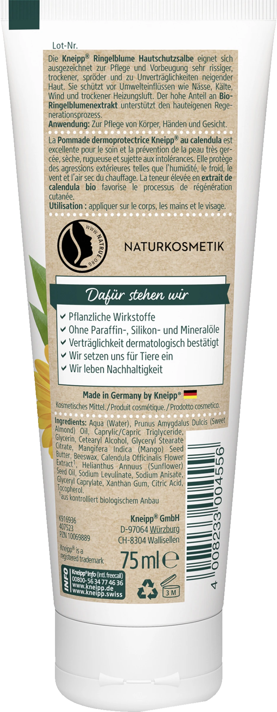 Kneipp Hautschutzsalbe Ringelblume 2 Kneipp Hautschutzsalbe Ringelblume – Bild 2