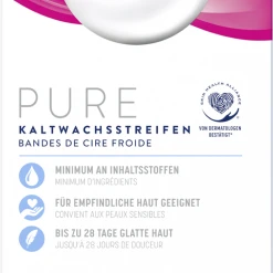 Veet Pure Kaltwachsstreifen Gesicht Sensible Haut