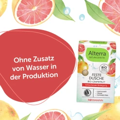 Alternative view of Alterra NATURKOSMETIK Feste Dusche Bio-Grapefruit & Bio-Mandelöl