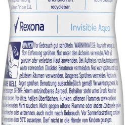 Alternative view of Rexona Anti-Transpirant Deo Spray Invisible Aqua