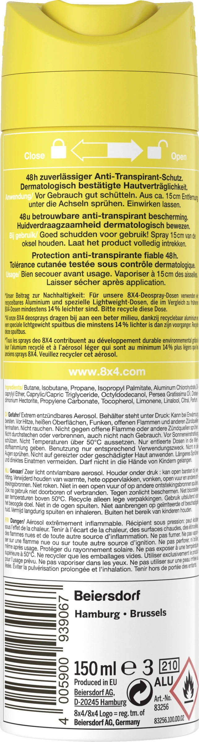 8x4 Anti-Transpirant Spray N°16 Splashy Citrus 2 8x4 Anti-Transpirant Spray N°16 Splashy Citrus – Bild 2