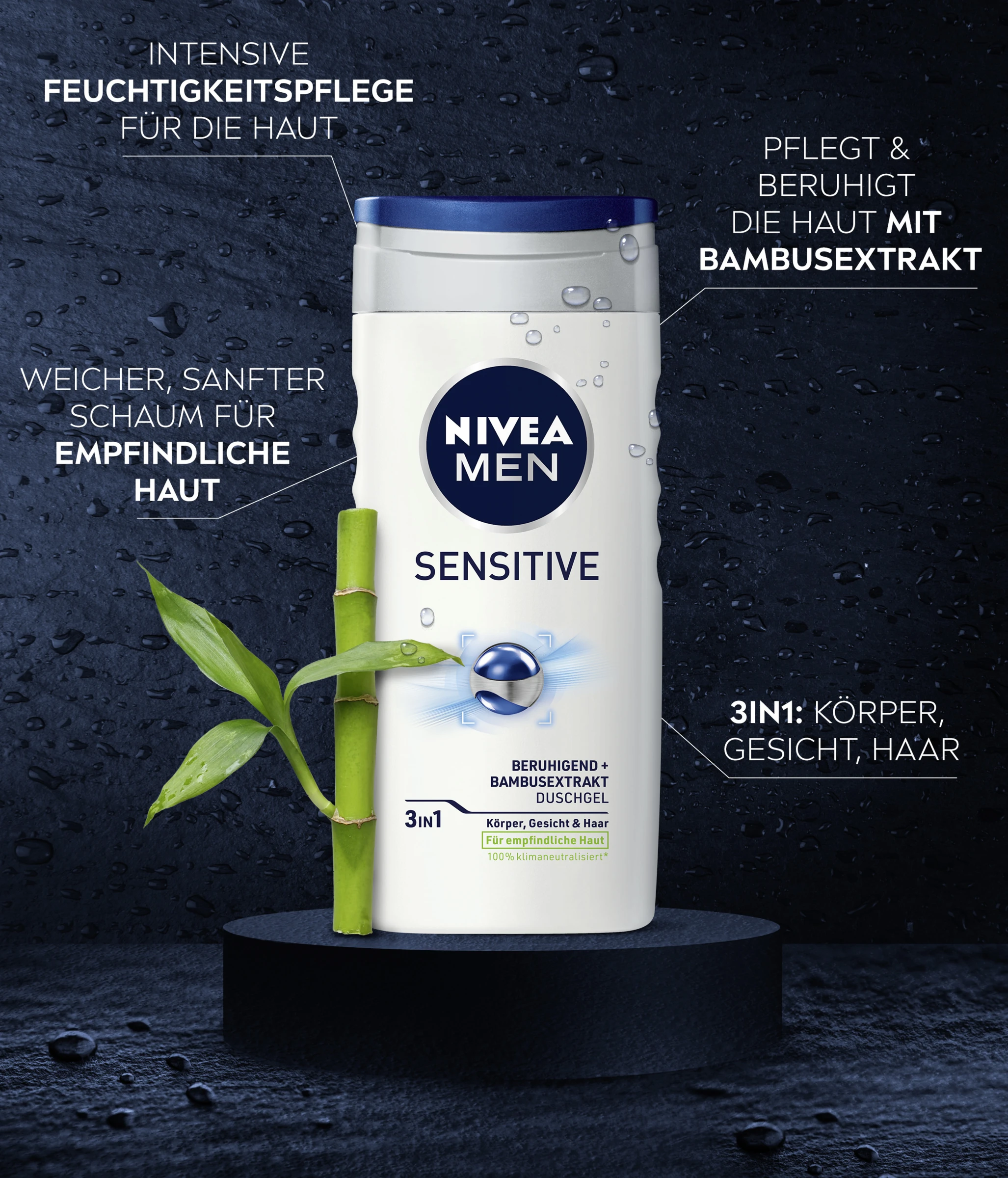 NIVEA MEN Duschgel Sensitive 5 NIVEA MEN Duschgel Sensitive – Bild 5