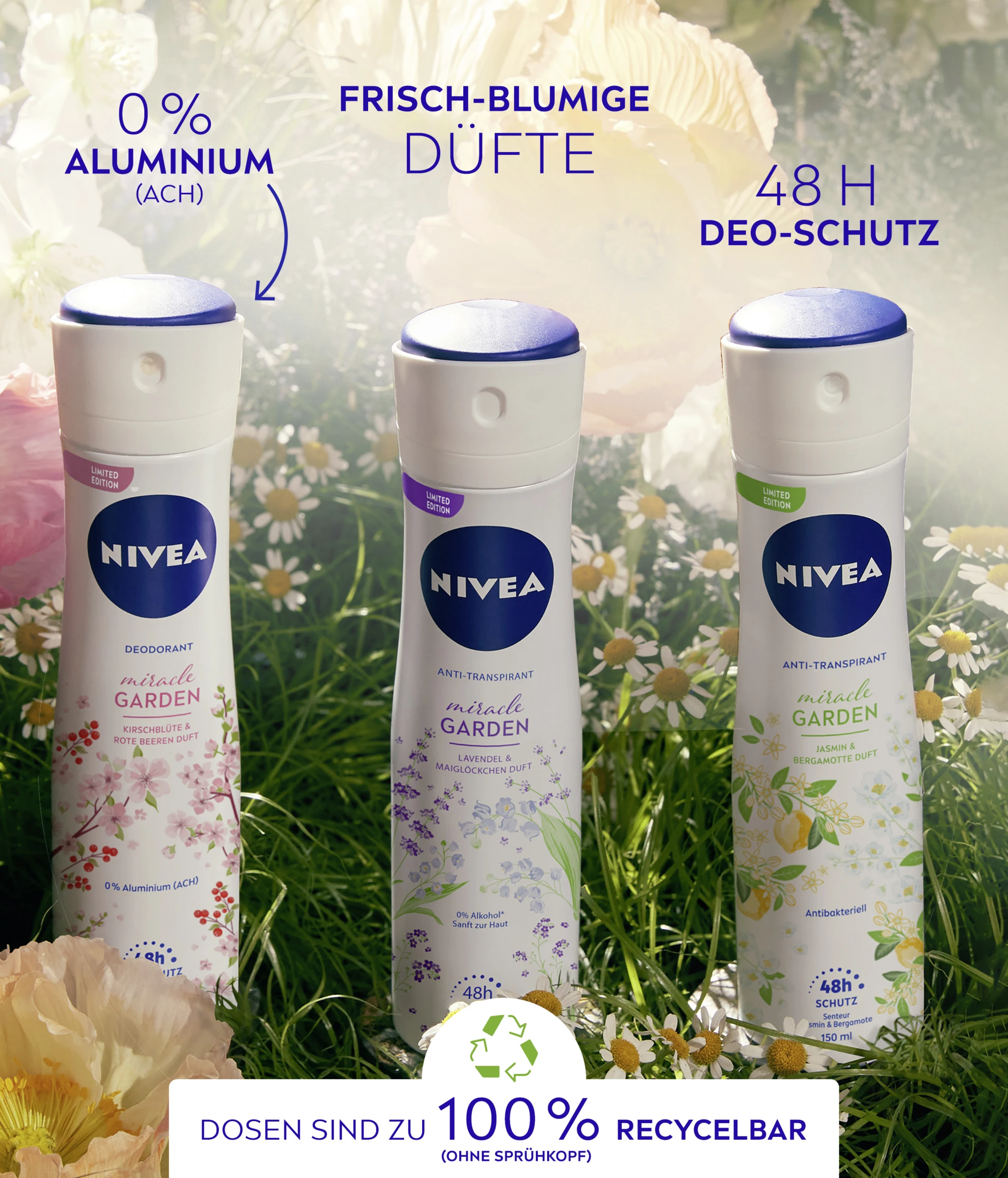 NIVEA Anti-Transpirant Spray Miracle Garden Jasmin 4 NIVEA Anti-Transpirant Spray Miracle Garden Jasmin – Bild 4