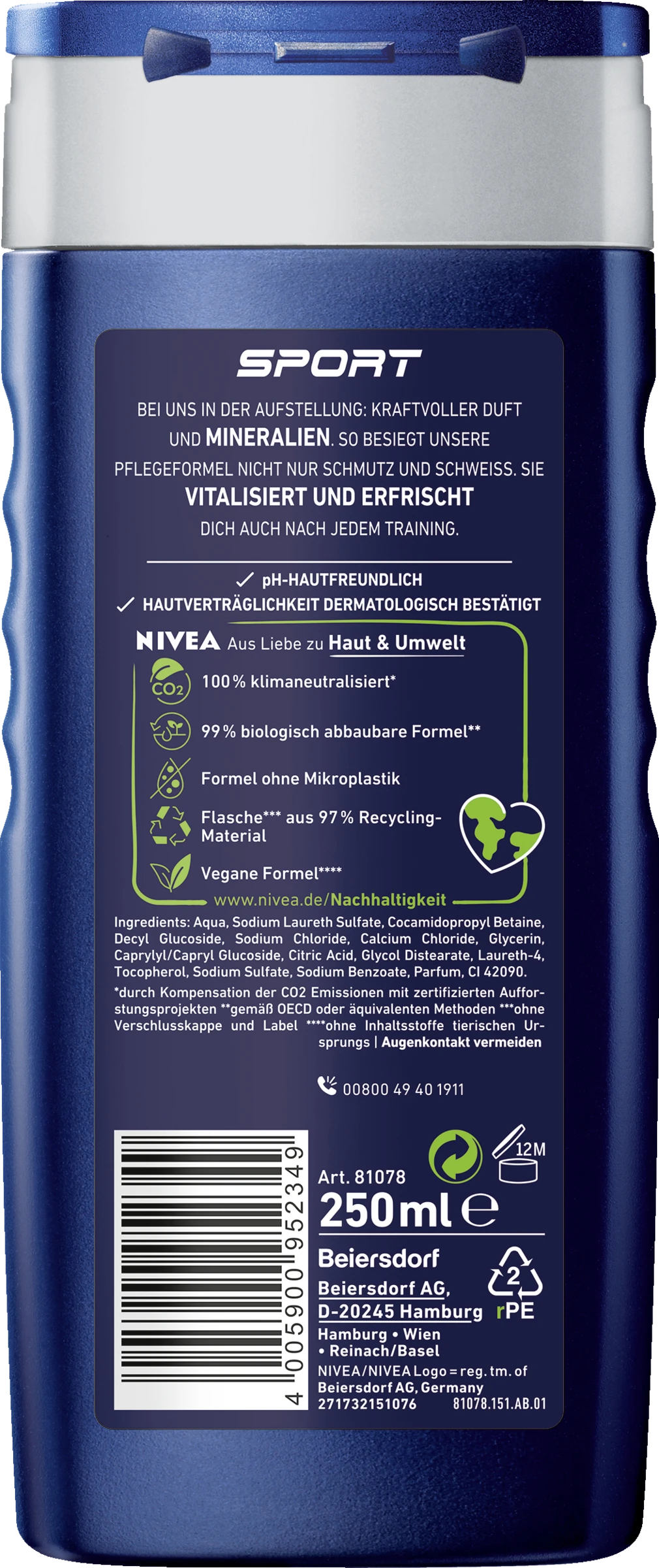 NIVEA MEN Duschgel Sport 2 NIVEA MEN Duschgel Sport – Bild 2