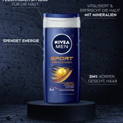 NIVEA MEN Duschgel Sport 12 NIVEA MEN Duschgel Sport -Satin Naturel Shop MAM 8543551 SHOP IMAGE 1.4