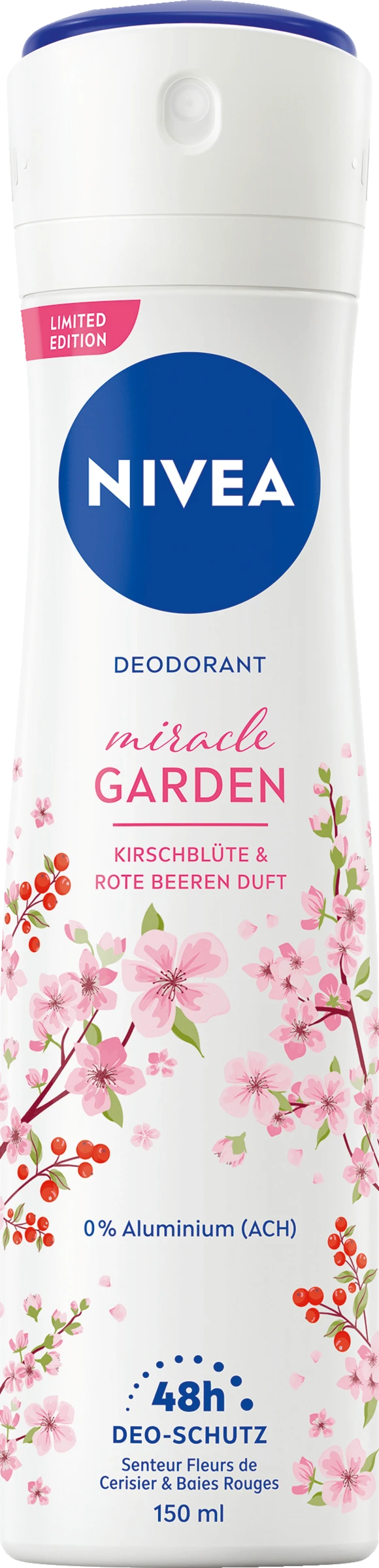 NIVEA Deodorant Spray Miracle Garden Kirschblüte 1 NIVEA Deodorant Spray Miracle Garden Kirschblüte