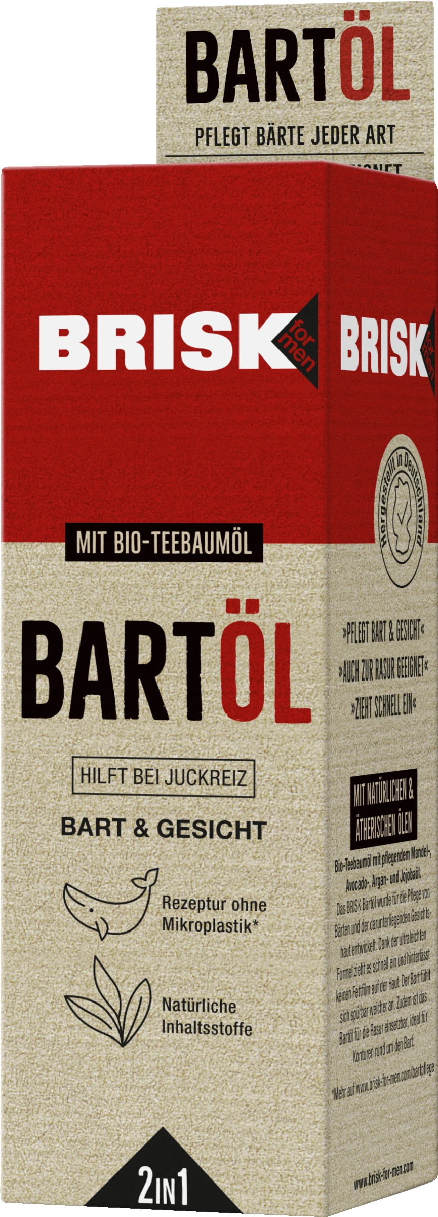 Brisk For Men Bartöl 2in1 1 Brisk For Men Bartöl 2in1