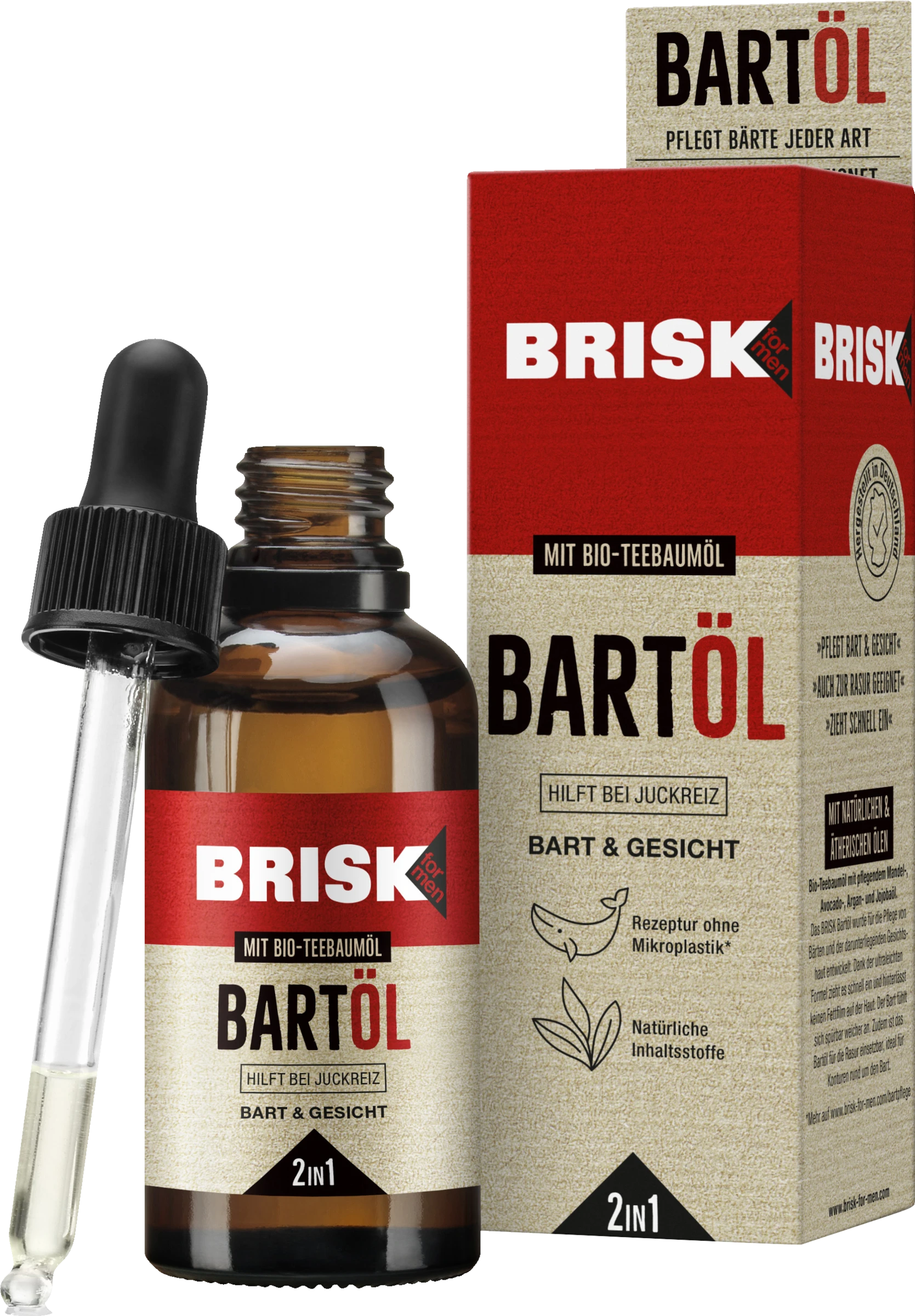 Brisk For Men Bartöl 2in1 3 Brisk For Men Bartöl 2in1 – Bild 3