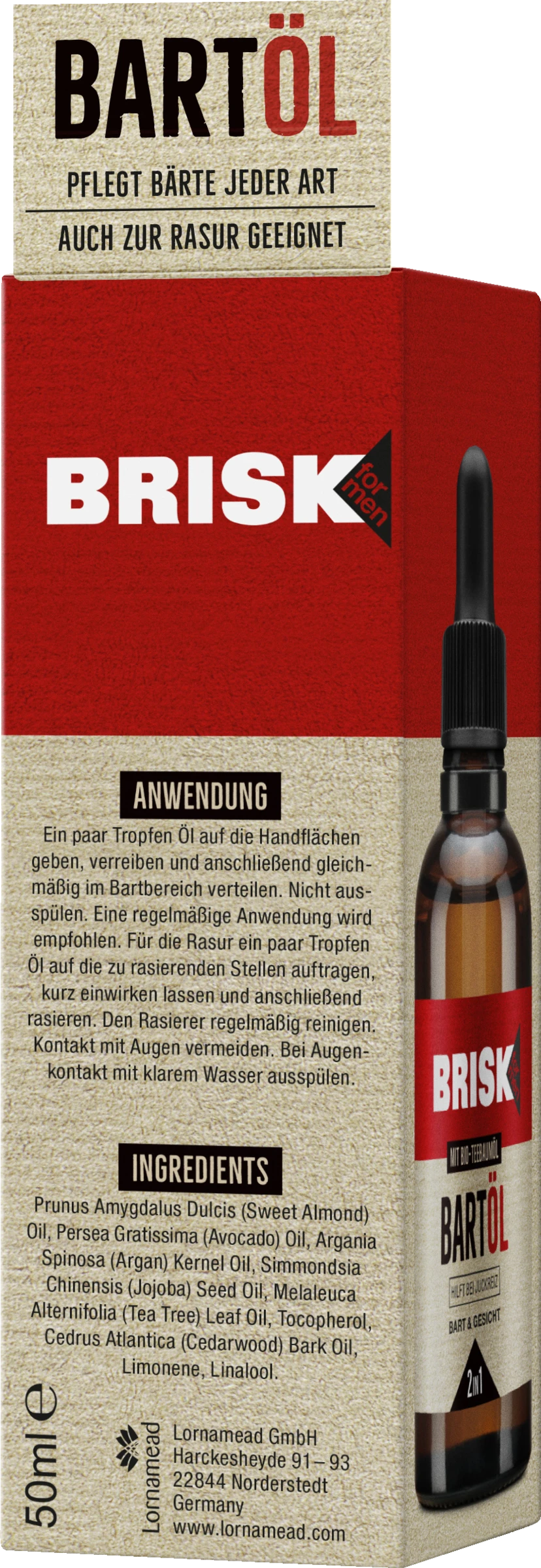 Brisk For Men Bartöl 2in1 2 Brisk For Men Bartöl 2in1 – Bild 2