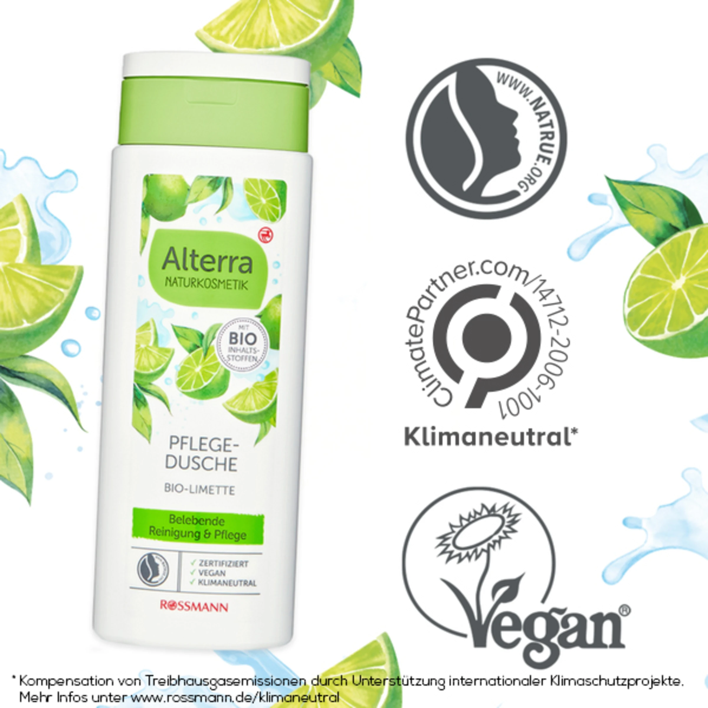 Alterra NATURKOSMETIK Pflegedusche Bio-Limette 5 Alterra NATURKOSMETIK Pflegedusche Bio-Limette – Bild 5