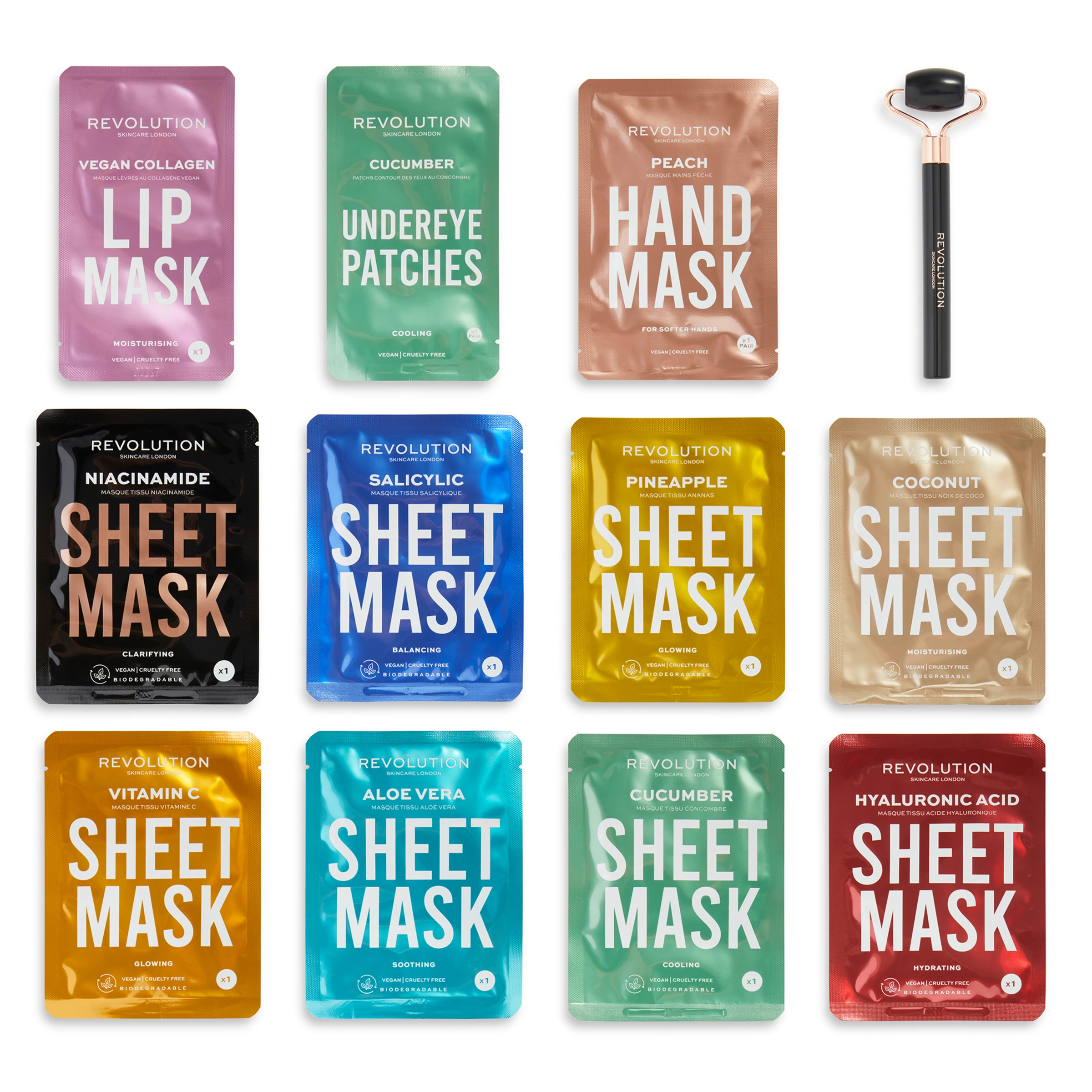 Revolution Skincare 12 Days Of Masking: Sheet Mask Advent Calendar Set 2 Revolution Skincare 12 Days Of Masking: Sheet Mask Advent Calendar Set – Bild 2