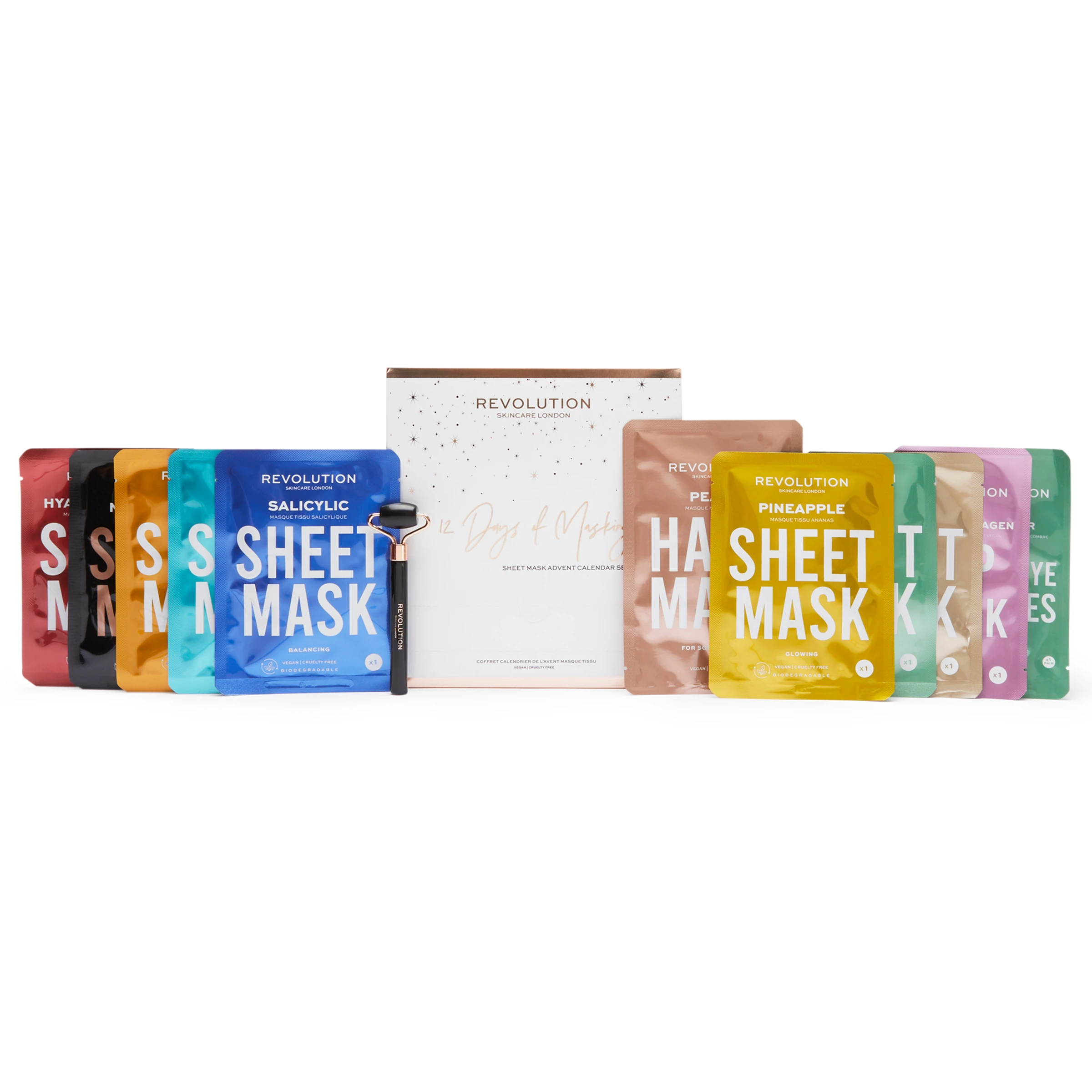 Revolution Skincare 12 Days Of Masking: Sheet Mask Advent Calendar Set 3 Revolution Skincare 12 Days Of Masking: Sheet Mask Advent Calendar Set – Bild 3