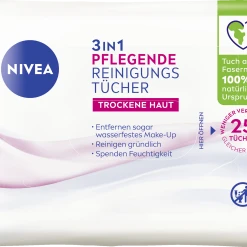 NIVEA 3in1 Pflegende Reinigungstücher