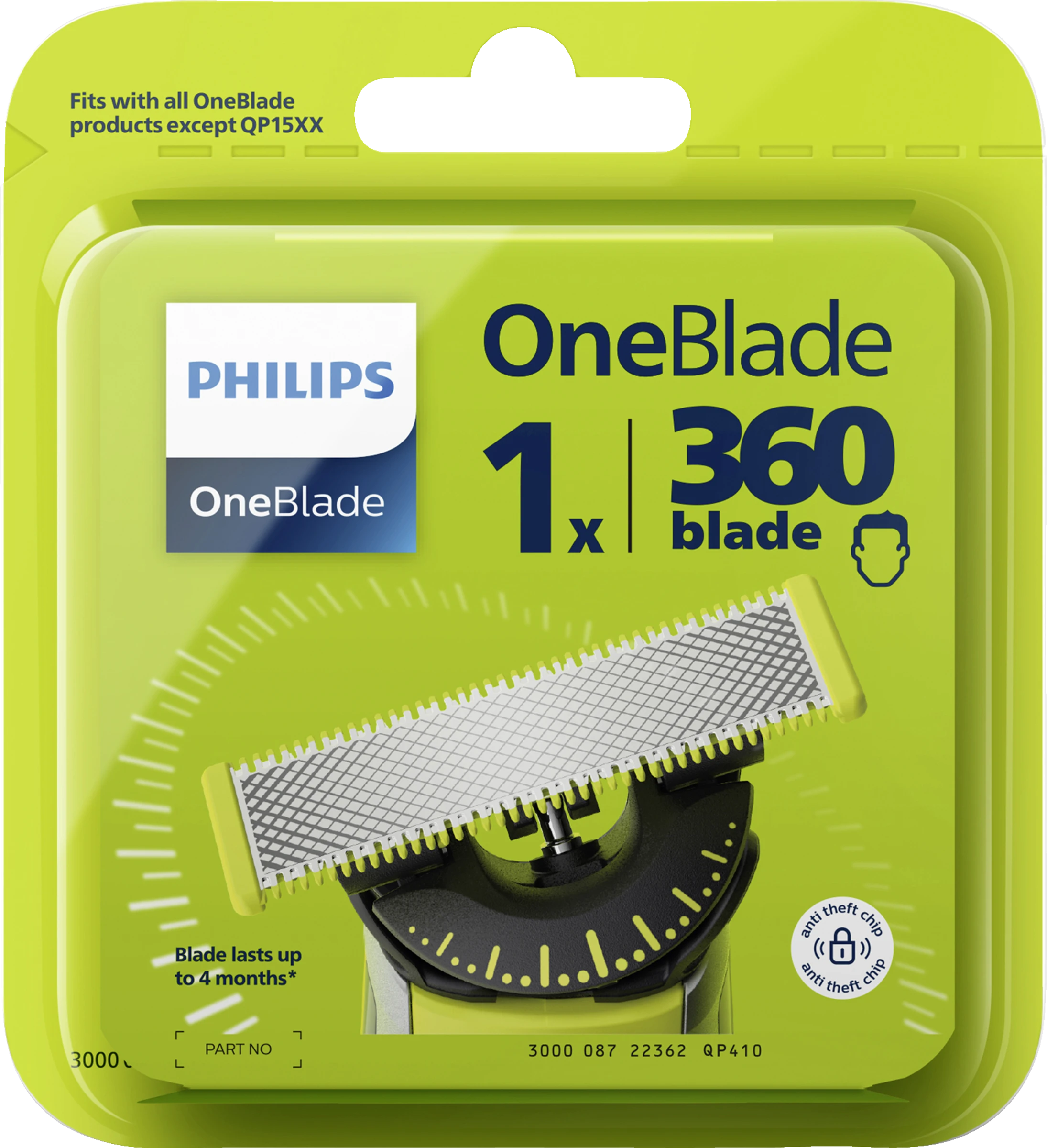 PHILIPS OneBlade Rasierklinge 360 Grad 1 PHILIPS OneBlade Rasierklinge 360 Grad