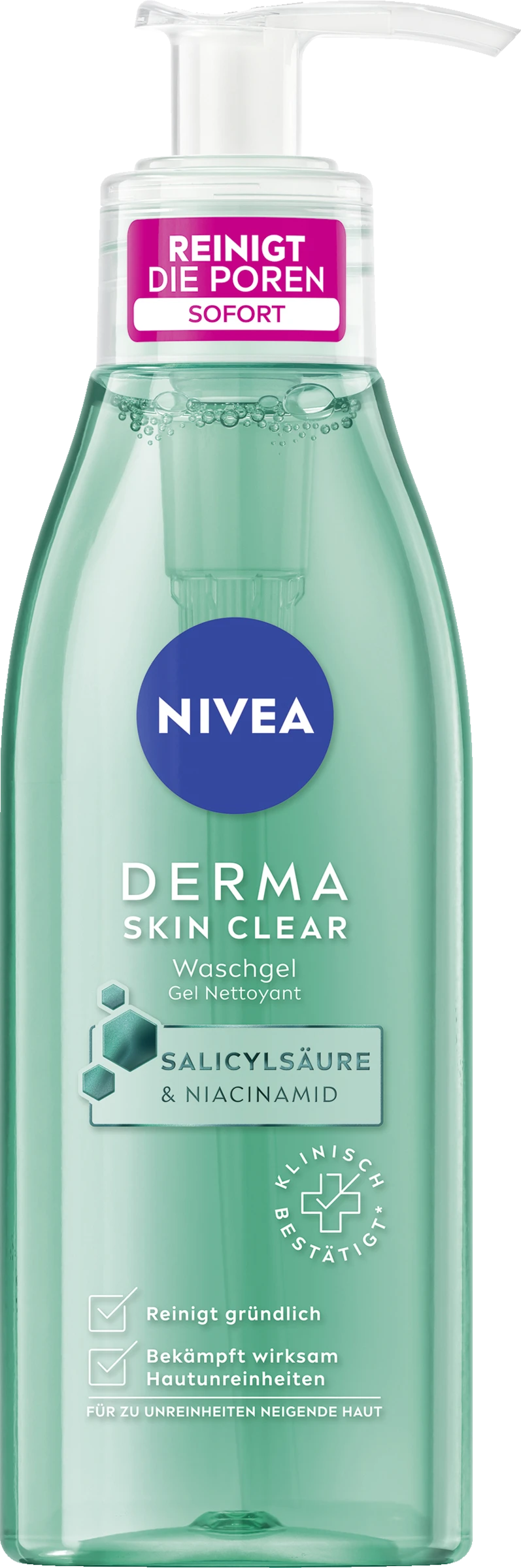 NIVEA Derma Skin Clear Waschgel 1 NIVEA Derma Skin Clear Waschgel