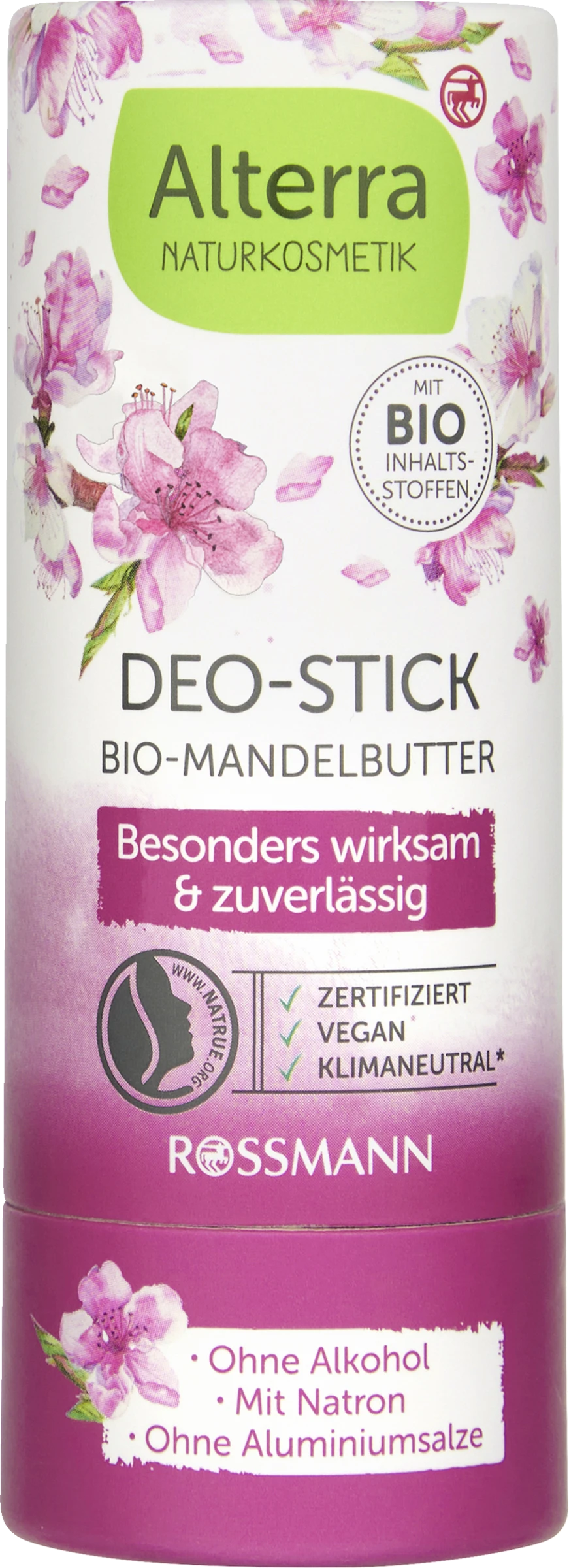 Alterra NATURKOSMETIK Deo-Stick Bio-Mandelbutter 1 Alterra NATURKOSMETIK Deo-Stick Bio-Mandelbutter
