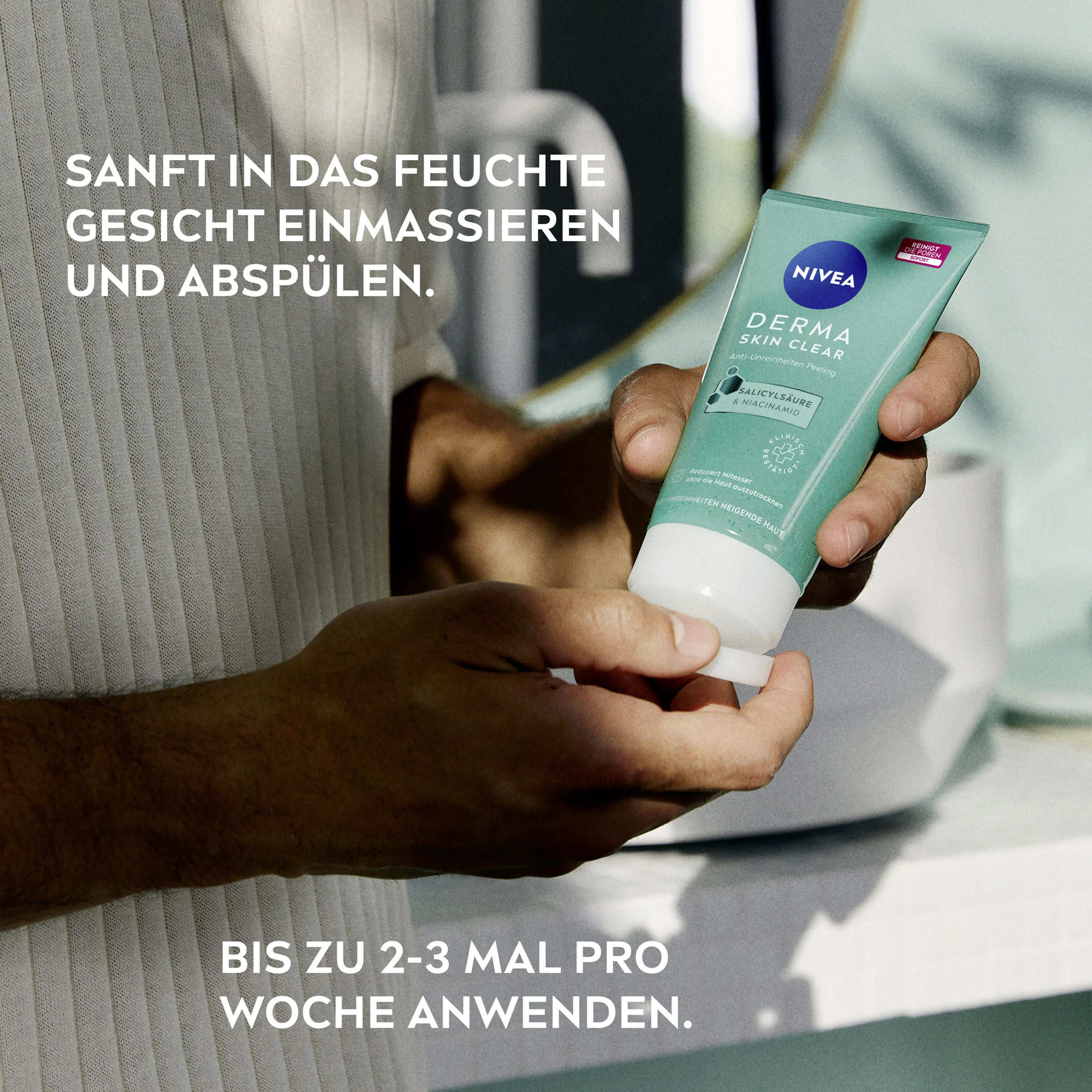 NIVEA Derma Skin Clear Anti-Unreinheiten Peeling 3 NIVEA Derma Skin Clear Anti-Unreinheiten Peeling – Bild 3
