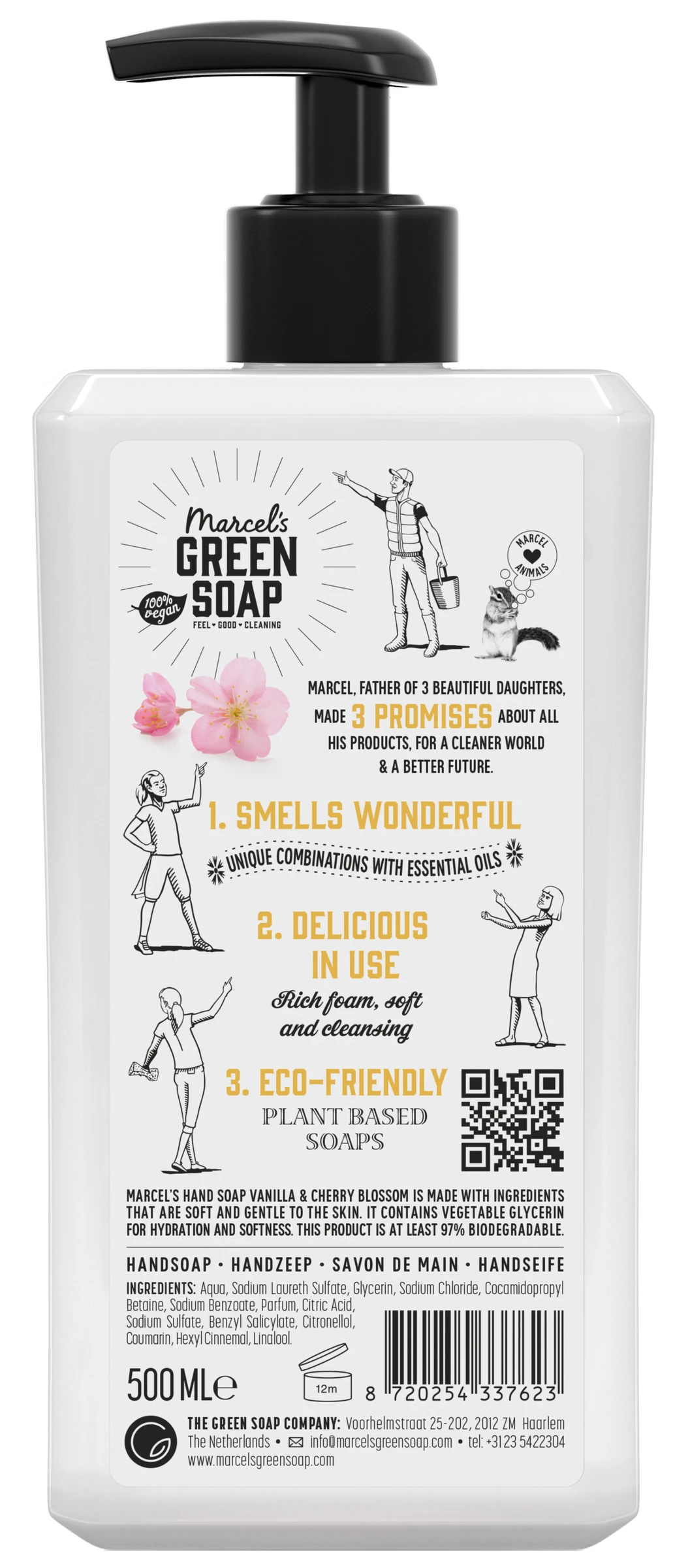 Marcel's Green Soap Handseife Vanilla & Cherry Blossom 2 Marcel's Green Soap Handseife Vanilla & Cherry Blossom – Bild 2
